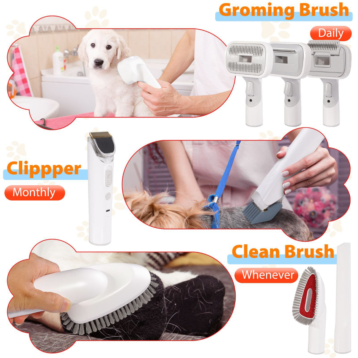 Multi Functional Pet Grooming Machine Dog Vacuum Kit All-in-one Machine