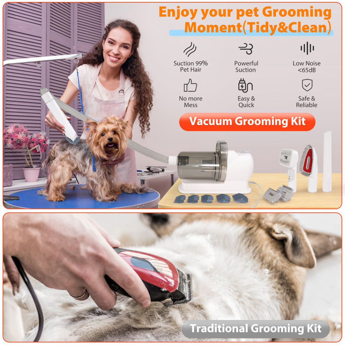 Multi Functional Pet Grooming Machine Dog Vacuum Kit All-in-one Machine