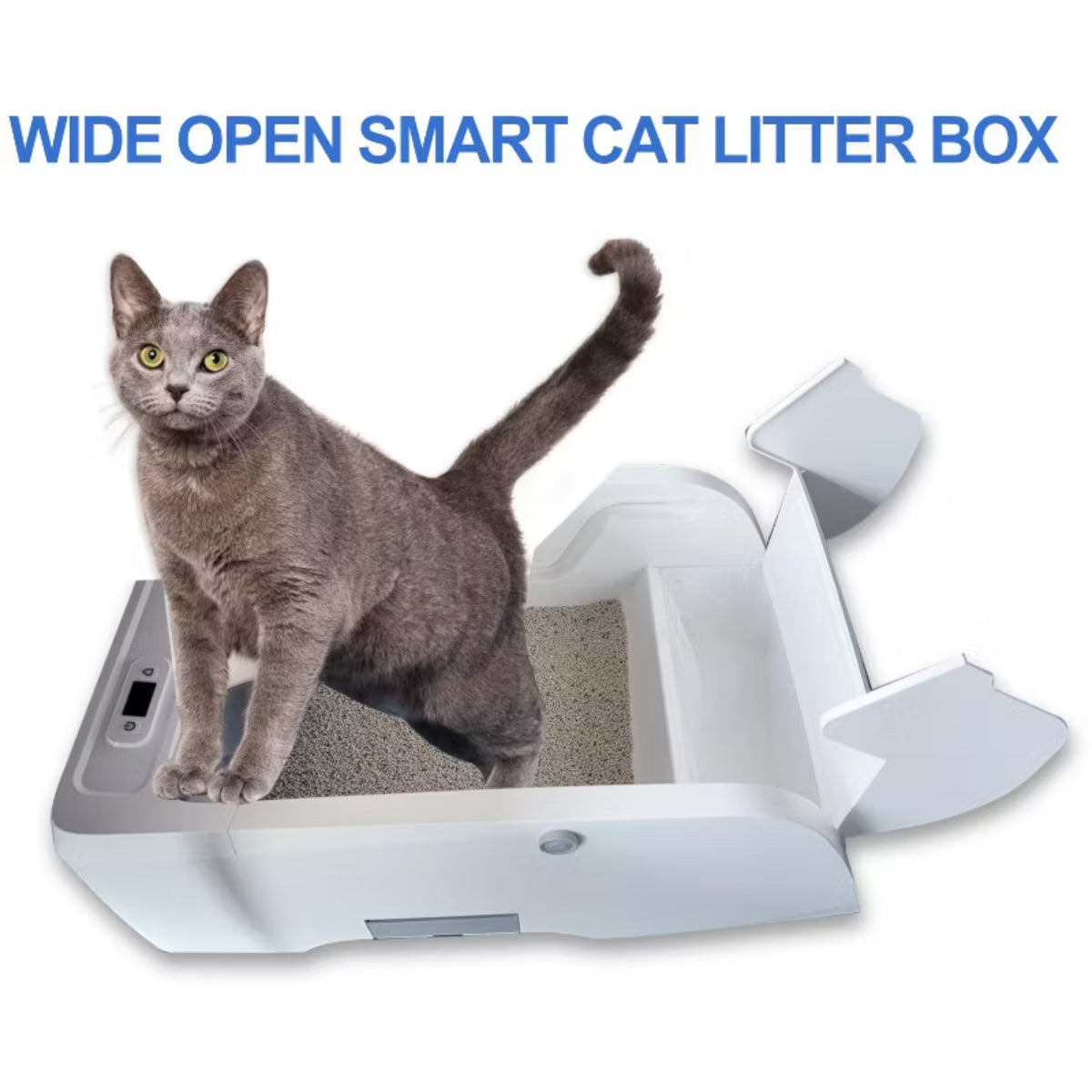 Smart Cat Litter Box Cat Litter Box Wide Opening