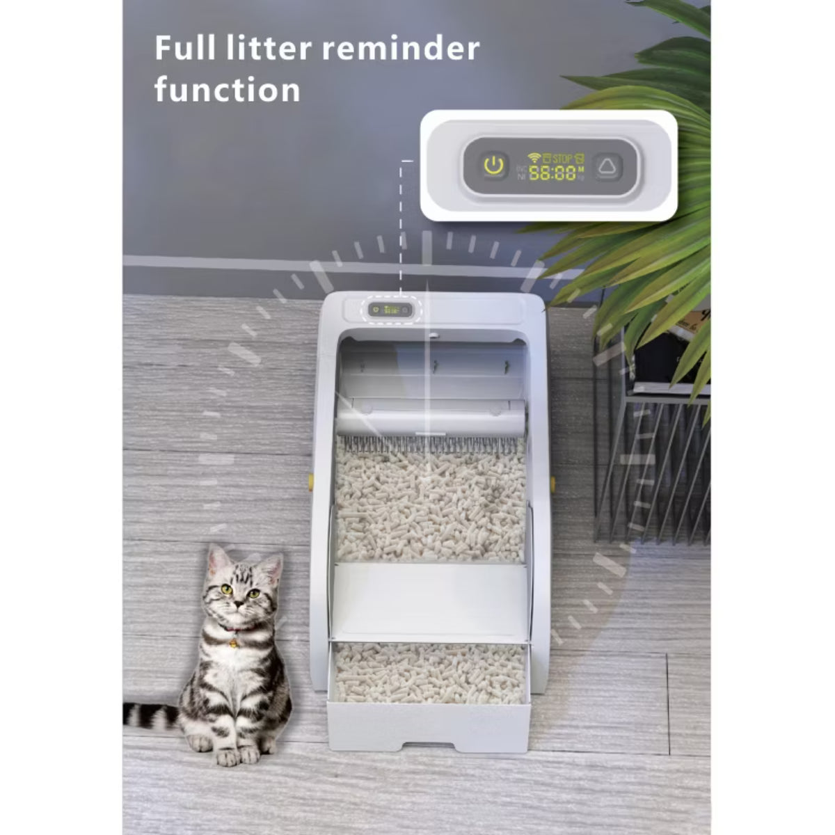 Smart Cat Litter Box Cat Litter Box Wide Opening